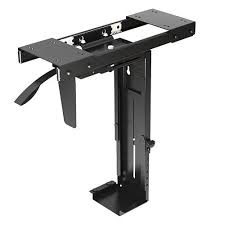 Make sure that you mount them put the cpu behind the monitor, standing vertically on its side. Brateck Adjustable Under Desk Computer Case Mount Cpb 5 Bt Cpb 5 Mwave Com Au