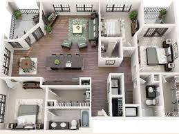 Rumah minimalis 1 lantai 3 kamar tidur garasi teras sumber gambar www pinterest com desain rumah minimalis 3 kamar ini menggambarkan tiga kamar yang berhadapan dan ruang tamu diapit ditengah denah rumah minialis 1 lantai ini juga bisa anda atur letak kamar tidurnya dua kamar. Denah Rumah Minimalis 3 Kamar Tidur 1 Lantai Gambar