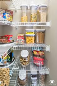 All of the shelving is from the container store, the elfa series. Nine Ideas To Organize A Small Pantry With Wire Shelving Kelley Nan