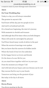 Perfect Wedding Poem Wedding Poems Wedding Ceremony Readings Sister Wedding Quotes