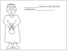 To make the old lady: Literacy Activities For I Know A