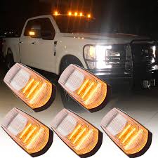 5Pcs Amber LED F250 Cab Roof Marker Light for Ford F250 F350 F450 F550  Super Duty 2017 2018 2019 2020 2021 2022 Top Clearance Light Roof Running  Light ...