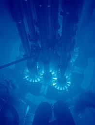 Smoke/carbon monoxide detector went off last night with blue light flashing. Cherenkov Radiation Wikipedia