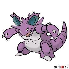 How To Draw Nidoking Pokemon Pokemon Drawings Pokemon Drawings