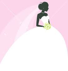 Bride Vector Image On Vectorstock Bridesmaid Cards Bride Silhouette Cake Topper