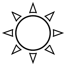 Sun Outline Google Search Sun Outline Tattoo Templates Sun Drawing