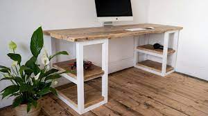 Diy truss desk plan from shanty 2 chic. Diy Rustic Office Desk Part 1 Youtube