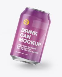Download Metallic Drink Can W Glossy Finish Mockup In Can Mockups On Yellow Images Object Mockups PSD Mockup Templates