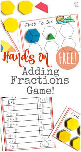 Compare two different ways to use tape diagrams! Free Hands On Adding Fractions Game For Kids