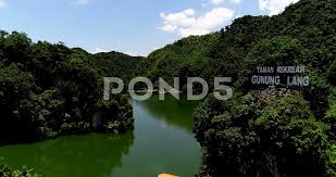 Gunung mulu national park is the most studied tropical karst area in the world. Aerial View Of Gunung Lang Recreational Stock Video Pond5
