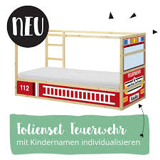 Dekorationsfolie Feuerwehrauto Fur Das Ikea Kura Hochbett Feuerwehrbett Ikea Kura Jungenschlafzimmer