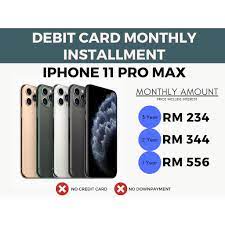 *after monthly data allotment is exceeded, you will be reduced to 2g data speeds for the remainder of the month. Installment Iphone 11 Pro Max Original Malaysia Set Shopee Malaysia