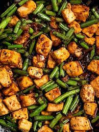 Vegan Black Pepper Tofu Green Beans Green Bean Recipes Tofu Green Beans Bean Recipes