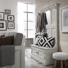 Homestyles Seaside Lodge Hand Rubbed White Hall Tree 5523 49 The Home Depot Home Home Styles White Hall Tree