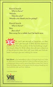 Not only will you find them funny but entertaining as well. Knock Knock Jokes For Kids Fleming H Revell 9780800788223