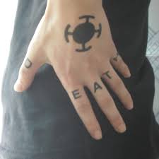 Hot Anime One Piece Sticker Trafalgar Law Cosplay Tattoo Trafalgar D Water Law Logo Tatoo Tatoo T Tatoo Stickertatoo Anime Aliexpress