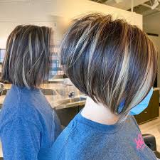 A bob that stops at the jawline pairs well with long straight bangs and a heavy part for texture. 50 Stacked Bob Haircuts You Ll Be Dying To Try In 2021 Hair Adviser