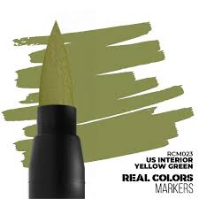 AK-Interactive: Real Color Acrylic Paint Marker - US Interior Yellow Green