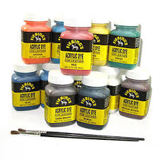 Acrylic Dye 11 Colors Fiebings Dye For Leather Acrylic Paint Finish Ebay