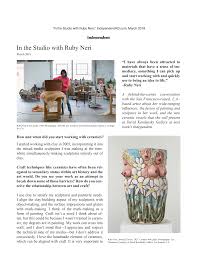 In the Studio with Ruby Neri