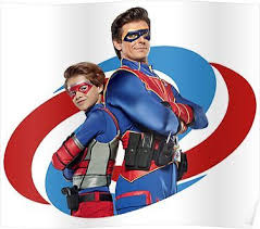 Captain Man And Kid Danger Poster By Linneke In 2020 Henry Danger Nickelodeon Dangerous Captain