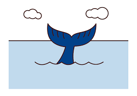 クジラの尻尾のイラスト – フリーイラスト素材集 KuKuKeKe