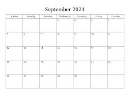 The new moon is earlier in the month on tuesday, september 7th. Feiertage September 2021 Kalender Zum Ausdrucken Pdf Excel Word The Beste Kalender
