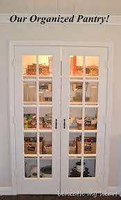 Their barn doors of today offer innovation, functionality, and modern design. Our Organized Pantry Beneath My Heart Glass Pantry Door Pantry Makeover Closet Remodel