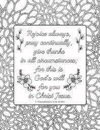 Gratitude Bible Verse Coloring Pages