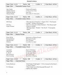 Nu Honours English Syllabus 1st 2nd 3rd 4th Year Nubd 24