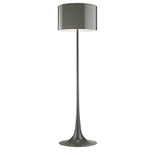 Floor lamps can be dimmed, but you must be careful to pick a floor lamp that has this option. Spun Light Floor Lamp Dimmable In Shiny White Mud And Black Floor Lamp Elegant Floor Lamps Free Standing Lamps
