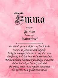 Meaning Of The Name Emma Namemeaningsonline Com In 2020 Names With Meaning Meant To Be Tattoos With Kids Names