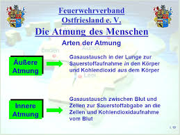 Die äussere atmung oder auch lungenatmung (alveolen), dient der sauerstoffaufnahme aus der luft bei der einatmung, der versorgung der blutes mit dem aufgenommenen sauerstoff sowie. Feuerwehrverband Ostfriesland E V Ppt Video Online Herunterladen