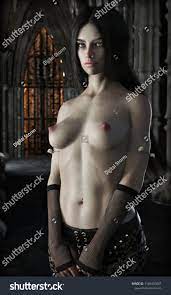 Seductive Nude Female Vampire Wearing Gothic Stock Illustration 1186450807  | Shutterstock