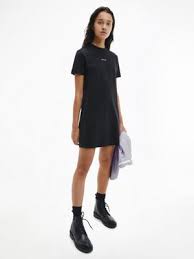 Calvin klein is a premier american designer famous for the birth of designer jeans. Organic Cotton T Shirt Dress Calvin Klein J20j215654beh
