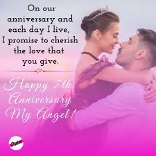 Romantic wedding anniversary for wife. 7th Wedding Anniversary Wishes For Wife Pinterest Maxpals
