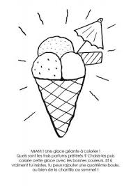Dessin cornet de glace à imprimer. Coloriage A Imprimer Glace Geante A Colorier