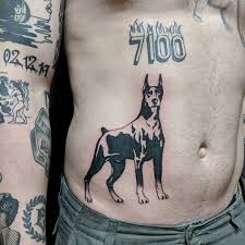 Dobermann Tattoo Inked Black Tattooed Art Tattooart Doberman Dobermantattoo Tattoointbilisi Doberman Tattoo Doberman Tattoo Designs Men