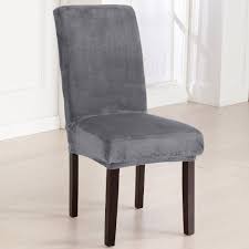 Velvet Plush Dining Chair Covers Summerhill Collection In 2020 Dining Room Chair Covers Dining Chairs Slipcovers For Chairs