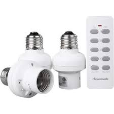 Dewenwils Dewenwils Remote Control Light Lamp Socket E26 E27 Bulb Base Holder Wireless Light Switch Kit