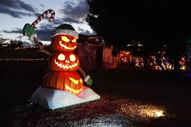 I had taken a different photo of the first nightmare before christmas tree that i made before i shipped it off to its new home in australia and have had it sitting around since then lol. Nightmare Before Christmas Inspires Huge Halloween Display In Phoenix