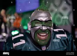 Philadelphia Eagles fan Jamie Pagliei smiles before the second round of the  NFL football draft Friday, April 29, 2022, in Las Vegas. (AP Photo/Jae C.  Hong Stock Photo