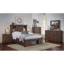 Not only bedroom sets queen platform, you could also find another pics such as unique platform bedroom sets, cheap bedroom sets, modern bedroom sets, amazon bedroom sets, best bedroom sets. Sun Valley 7 Pc Queen Platform Bedroom Set Rustic Timber Aamerica Bedroom Ernie S Store Inc