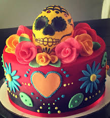 A skull centerpiece such as the one featured on honestlyyum can be a suitable decoration for the halloween table. Just Finished A Sugar Skull Cake Sugar Skull Cakes Skull Cake Sugar Skull Birthday