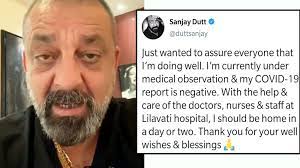 Sanjay Dutt Hospitalised Due To Breathlessness Says I M Doing Well Hope To Recover In A Day Or Two Hindi Movie News Bollywood Times Of India