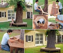 How To Build A Tree Bench Jardins Tronc D Arbre Jardinage