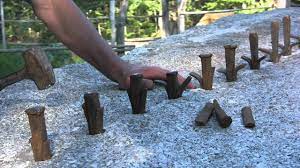 They would rough out their canoes in the forest making them easier to carry and move them to the villages. Cutting Stone At The Deer Isle Hostel Youtube