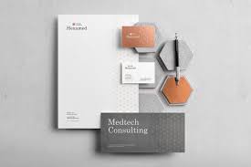 Hexamed Branding Mockup Branding Mockups Branding Template Branding