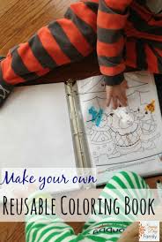 Diy Reusable Coloring Book Plus 100 Free Coloring Pages Diy Coloring Books Toddler Coloring Book Craft Activities For Kids