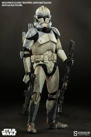 It included the wolfpack, a squad named after their commander. Star Wars Wolfpack Clone Trooper 104th Battalion Sixth Scal Sideshow Collectibles